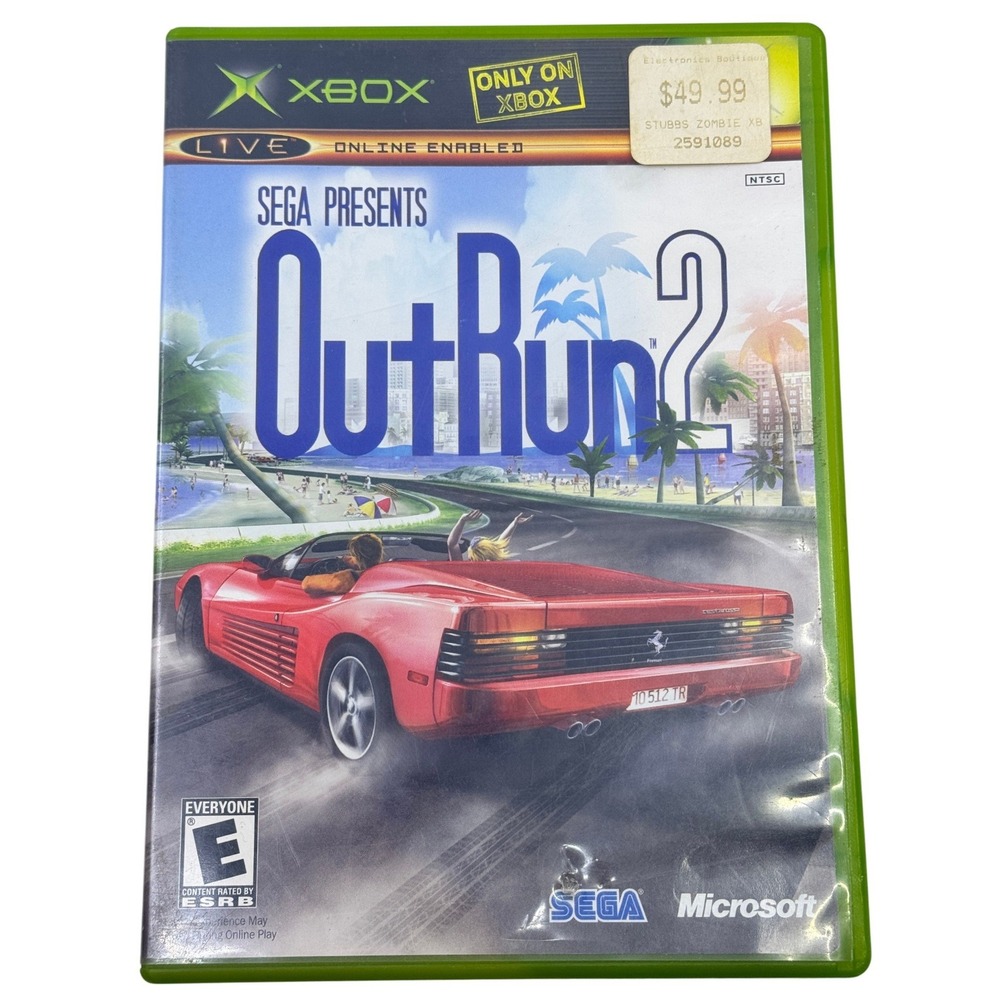 OutRun 2 Sega Microsoft Xbox Racing Game Ferrari NTSC Complete with Manual